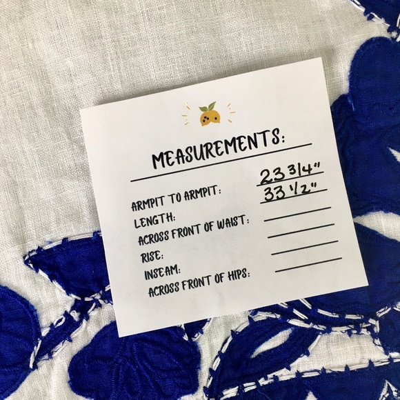 CHICO’S Appliqued Linen Tunic White & Blue Embroidered ~ Size 3 X-Large 16 - Picture 12 of 14